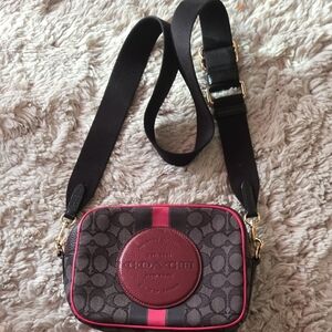 Coach Crossbody Bag - Black and Pink